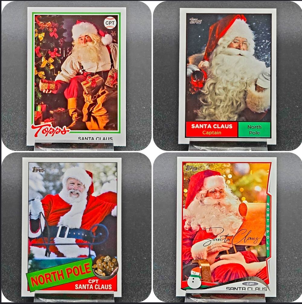 Topps Holiday The Santa Archives SSP Short Print Santas 1961, 1978, 1985 & 2014